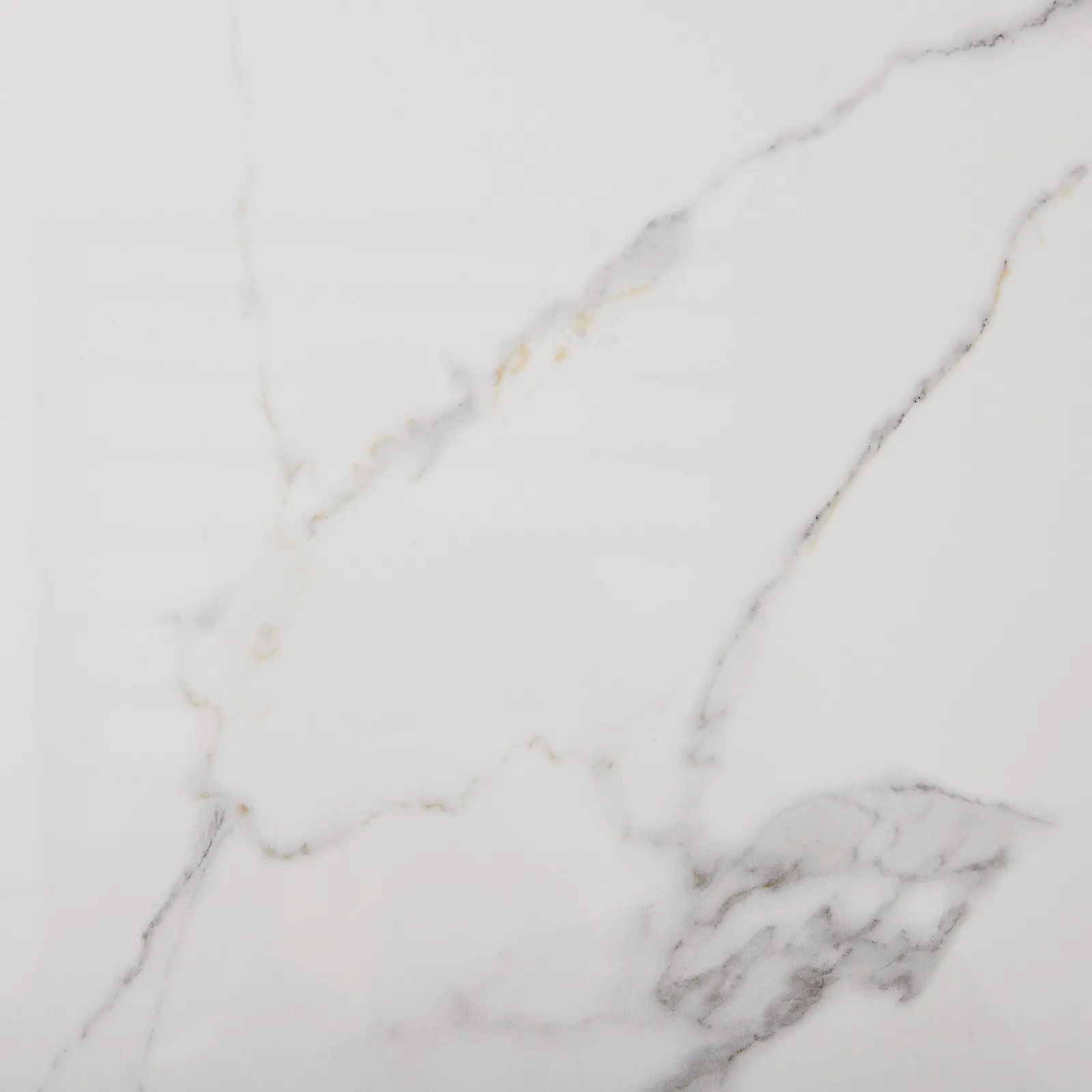 Marbella Cold Calacatta White Sintered Stone Sideboard - Brushed Gold Frame	