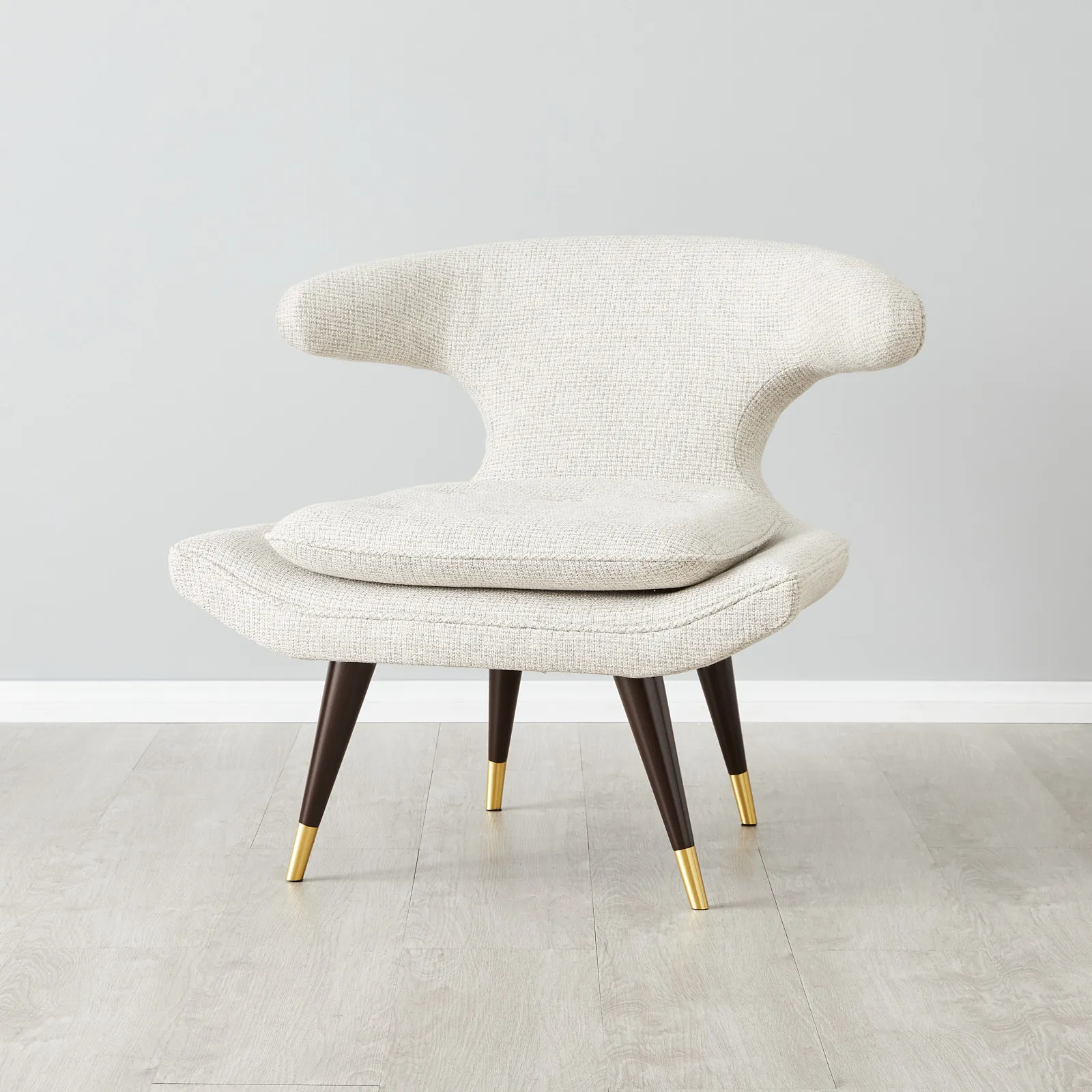 Tarrington Dove Grey Woven Fabric Occasional Chair