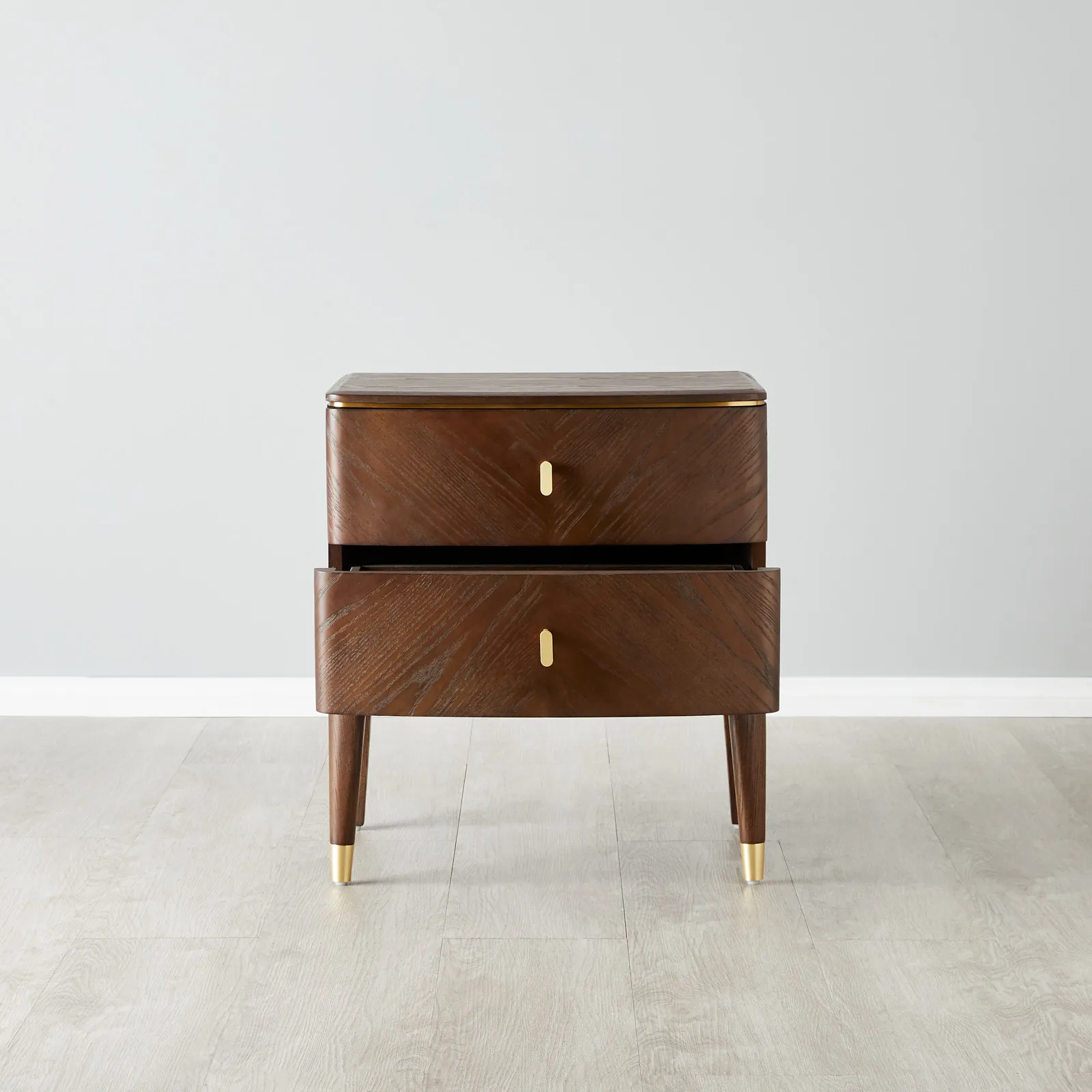 Beckham Brown Wooden Bedside Table