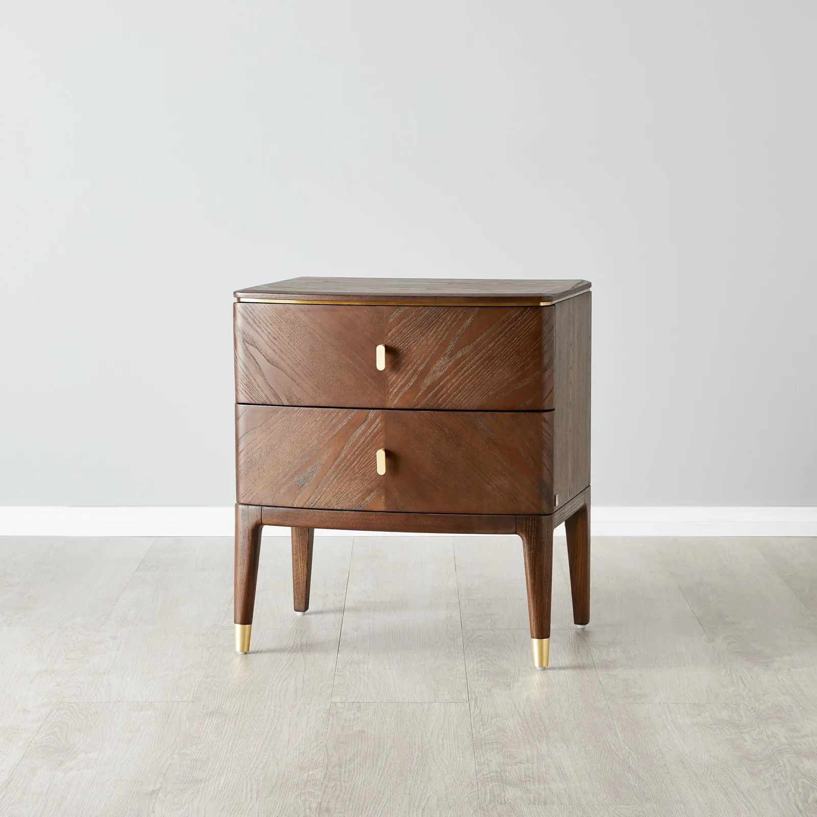 Beckham Brown Wooden Bedside Table