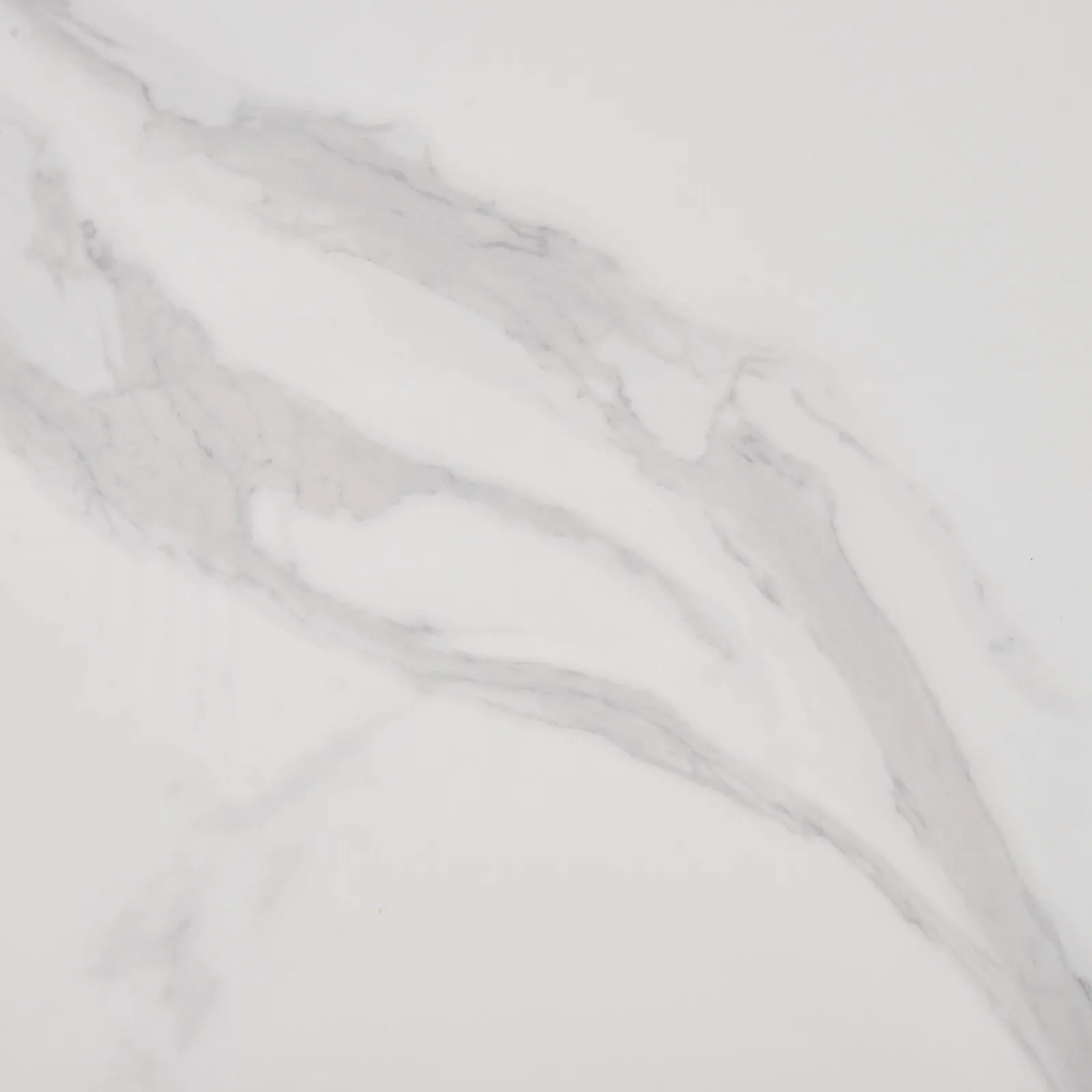 Vania White Sintered Stone Dining Table - Brushed Bronze Legs