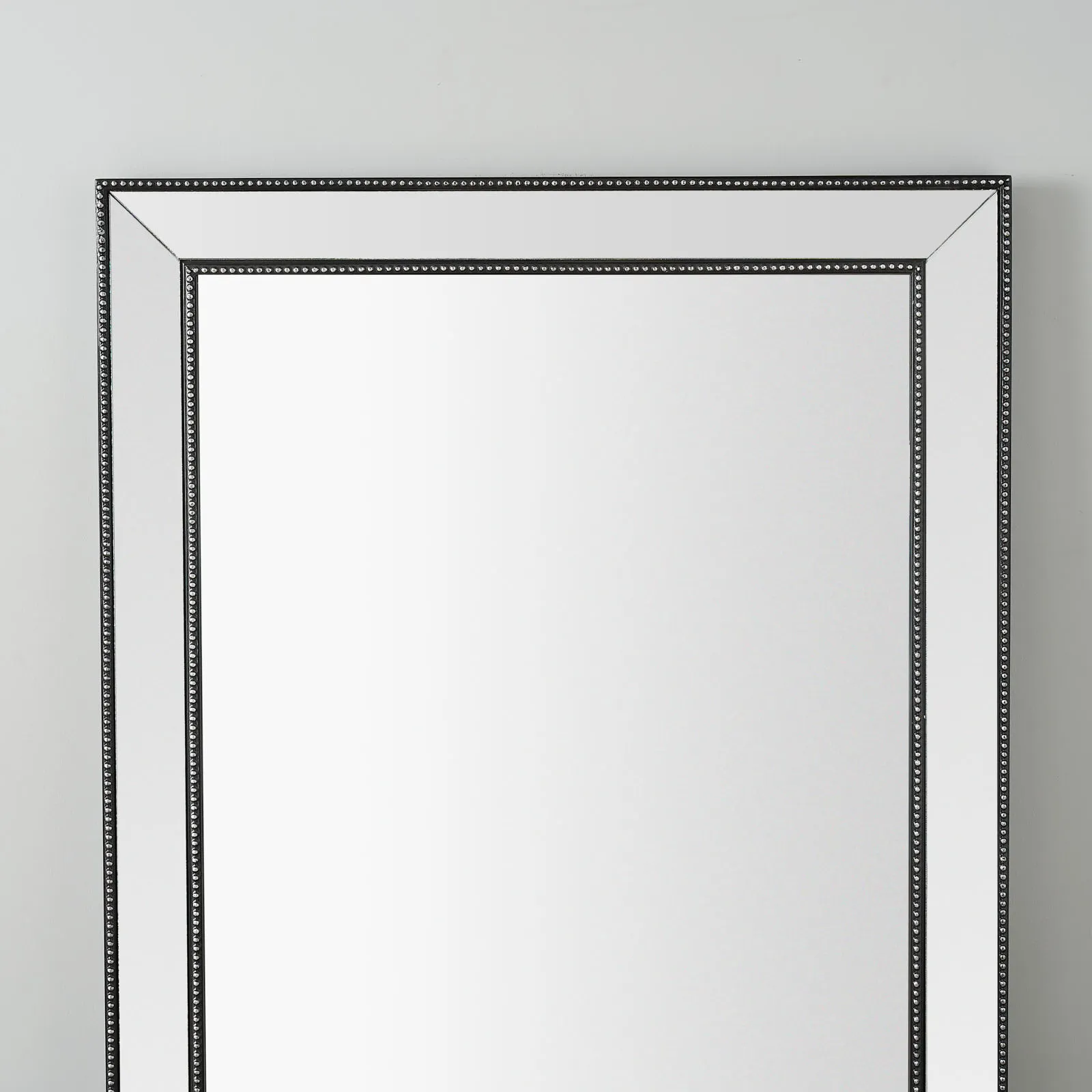 Embry Black Rectangle Wooden Mirror 120x100cm