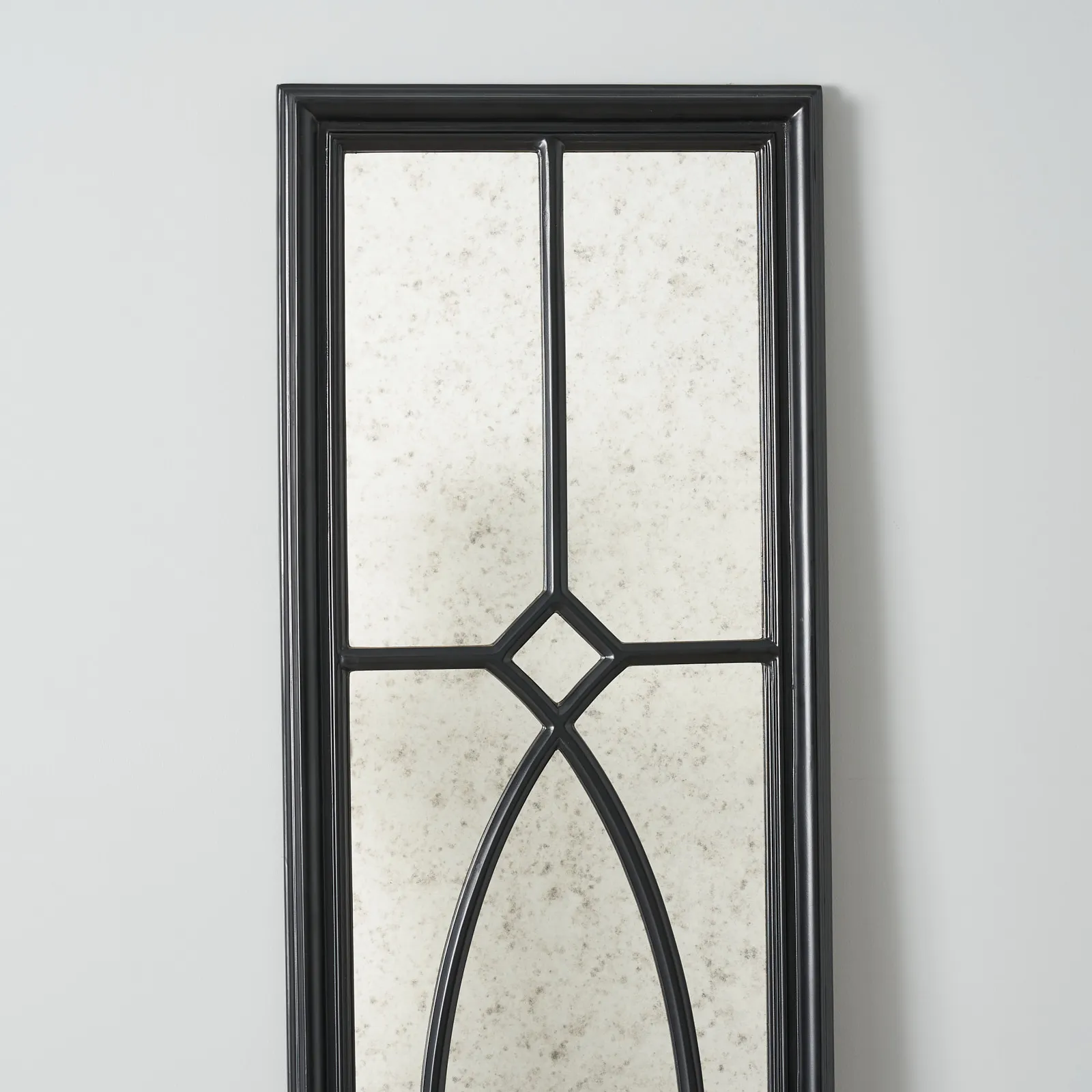 Elessar Black Rectangle Wooden Mirror