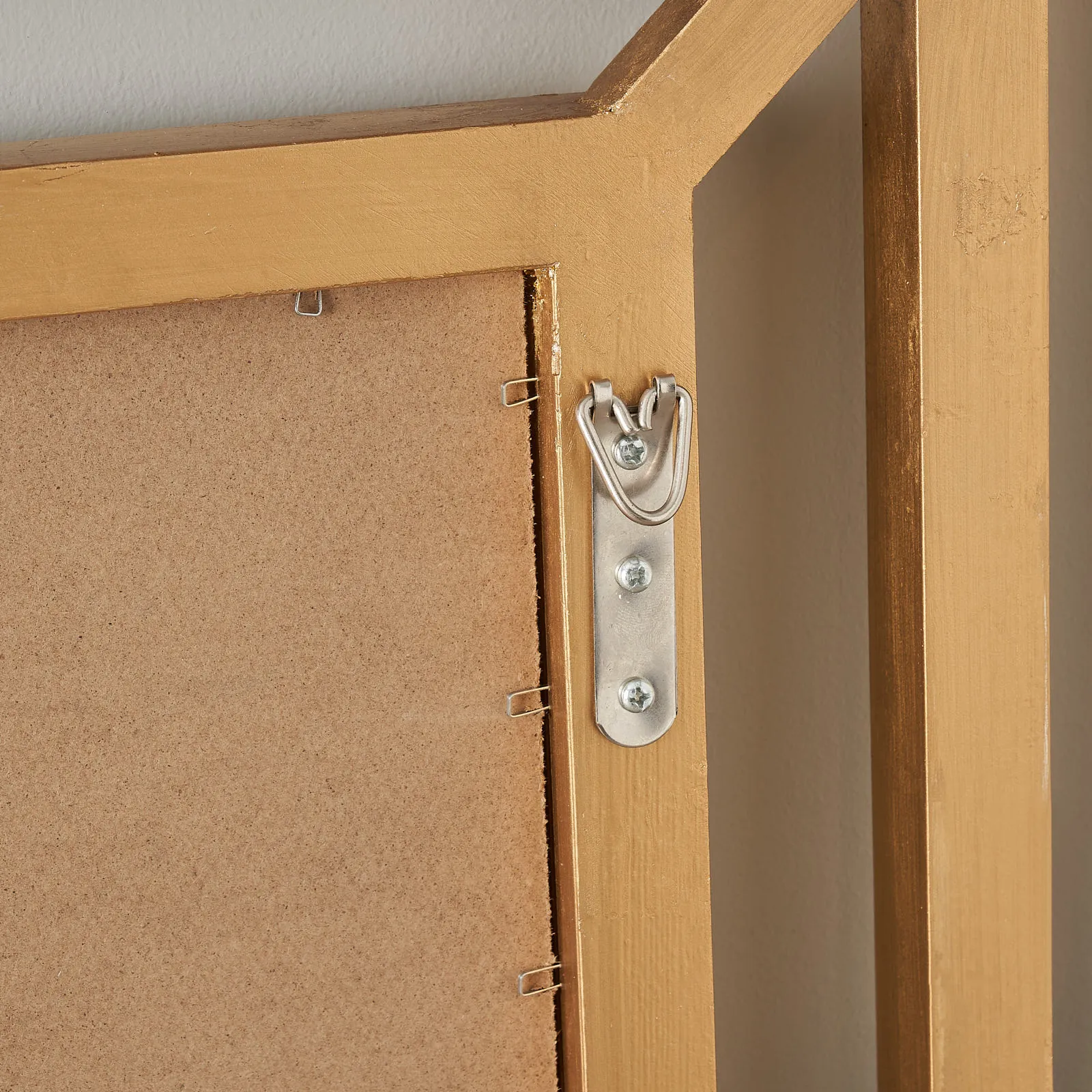 Sophia Antique Gold Square Wooden Mirror