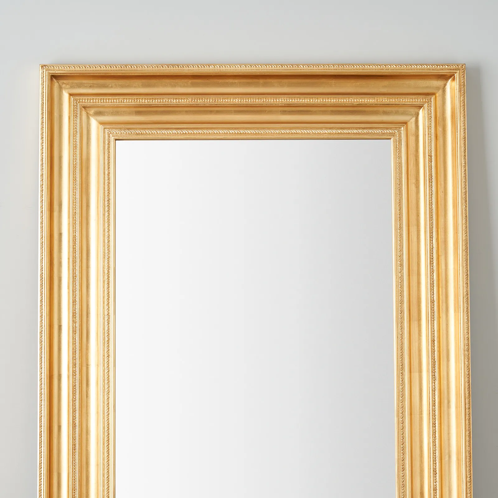 Calliope Antique Gold Rectangle Wooden Mirror