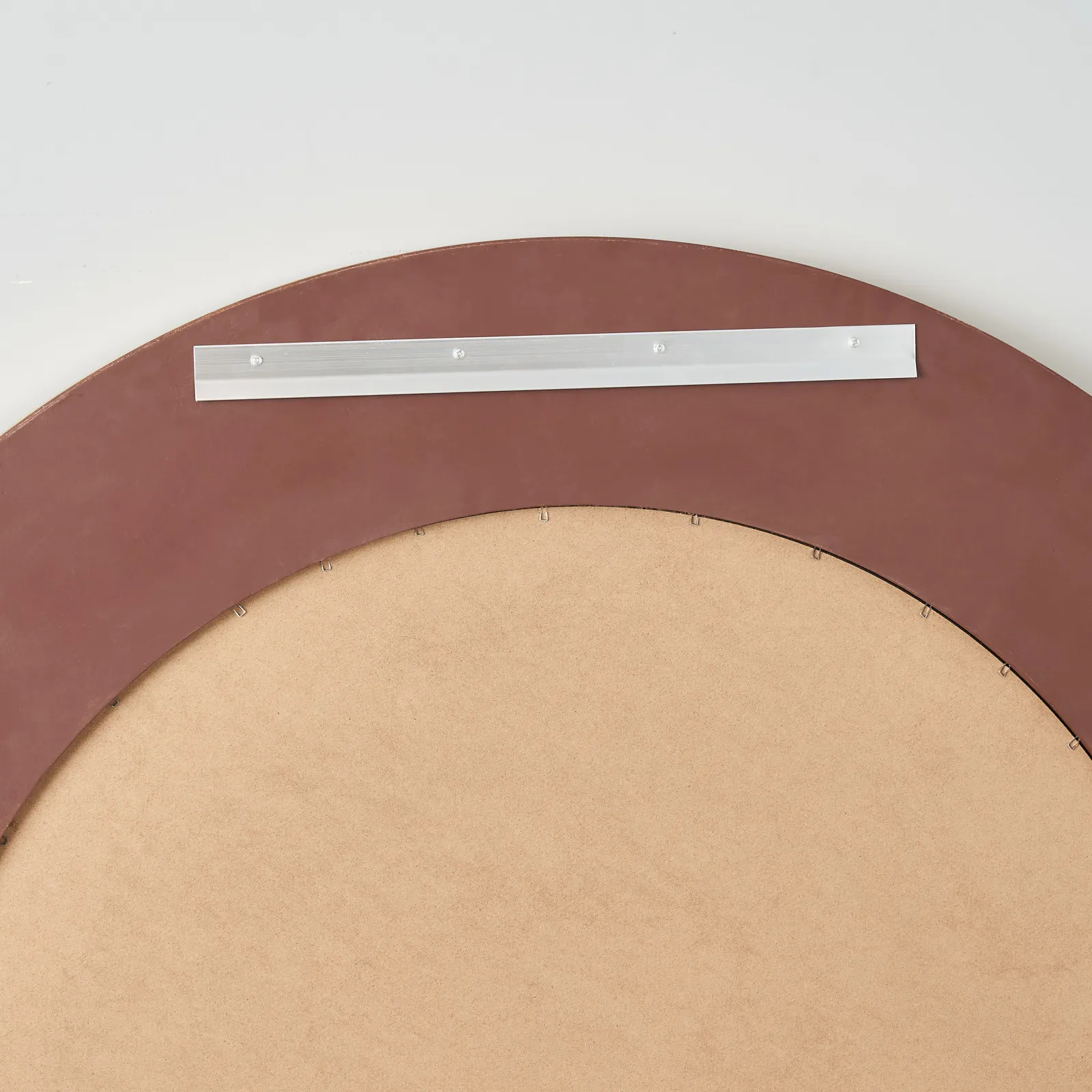 Calliope Antique Gold Round Wooden Mirror