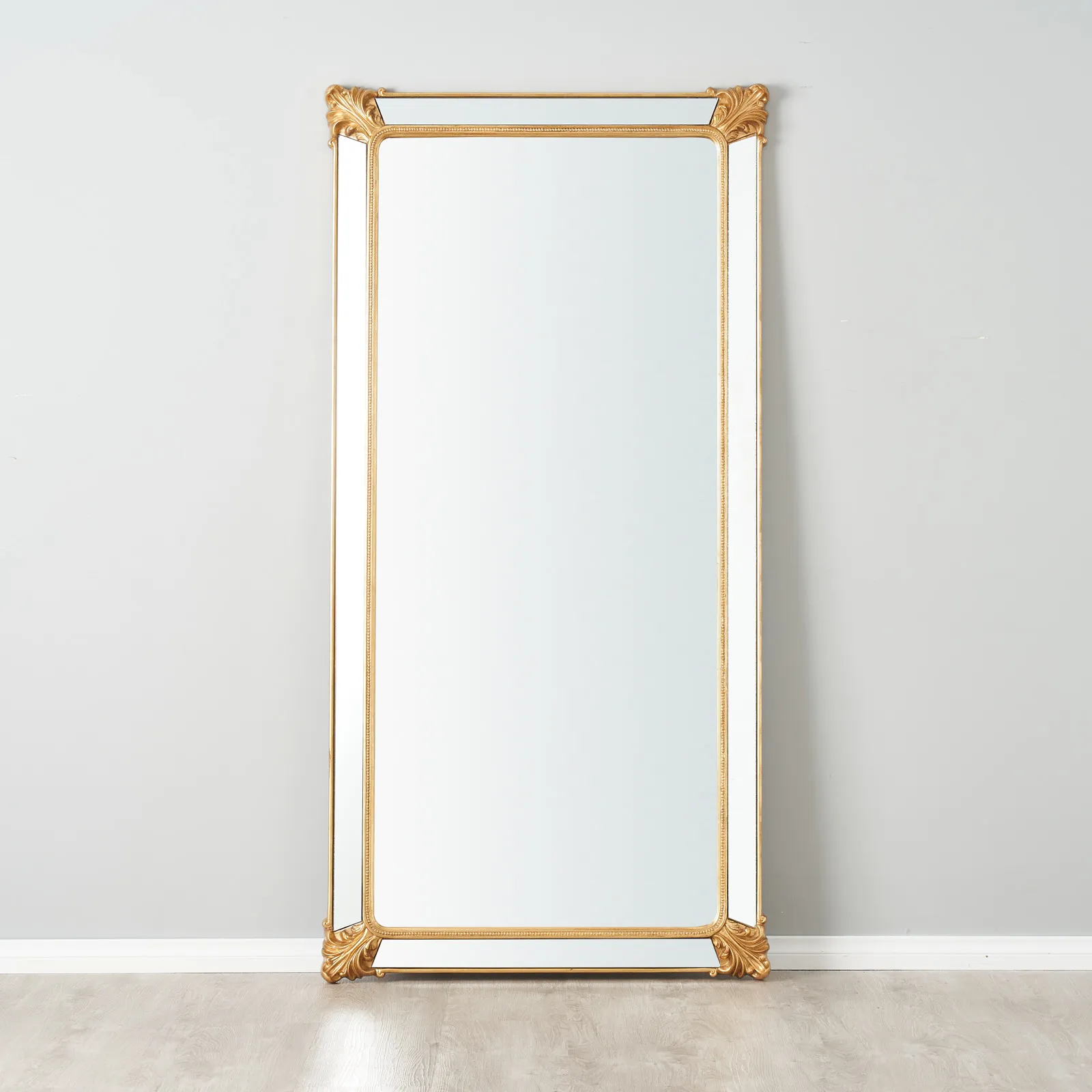 Leander Antique Gold Mirror