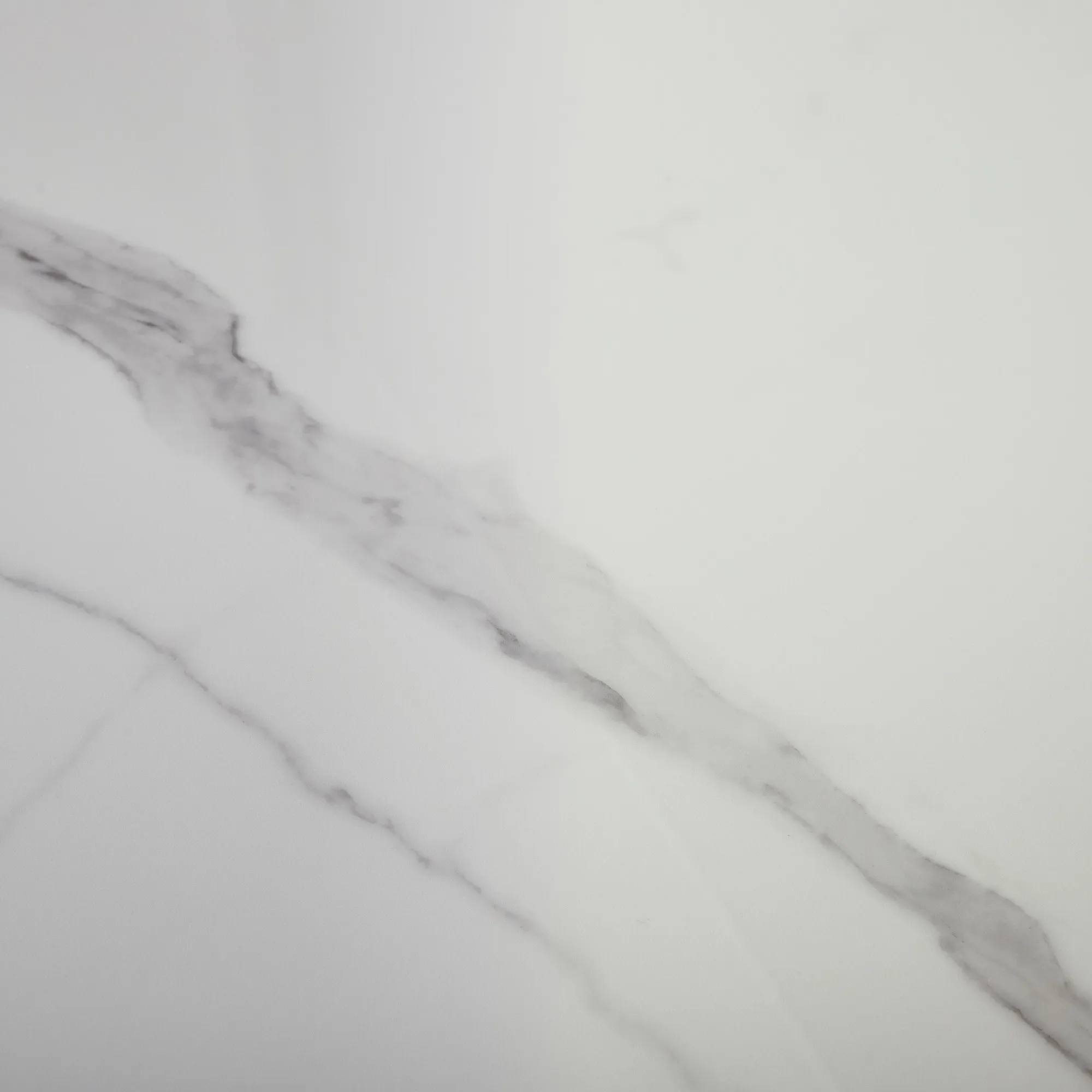 Archie White Sintered Stone Dining Table - Matte Black Legs 200x100cm