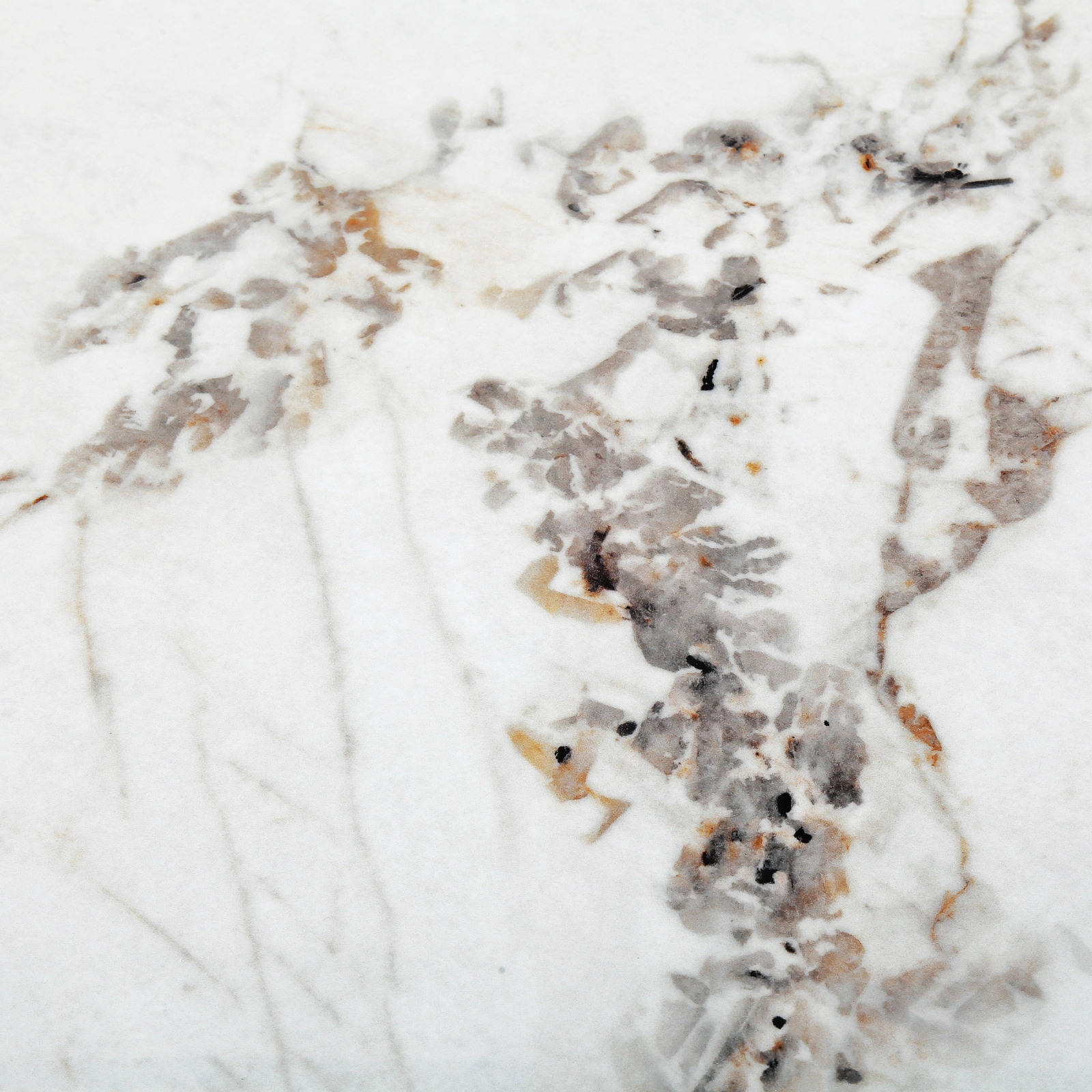 Terzetto Pandora Brown Sintered Stone Console Table- Dark Brown Wooden Legs