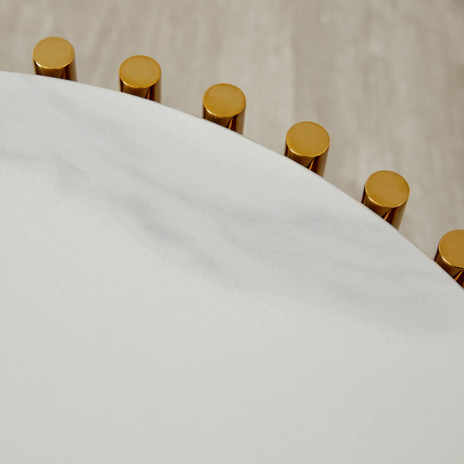 Amaya White Sintered Stone Side Table