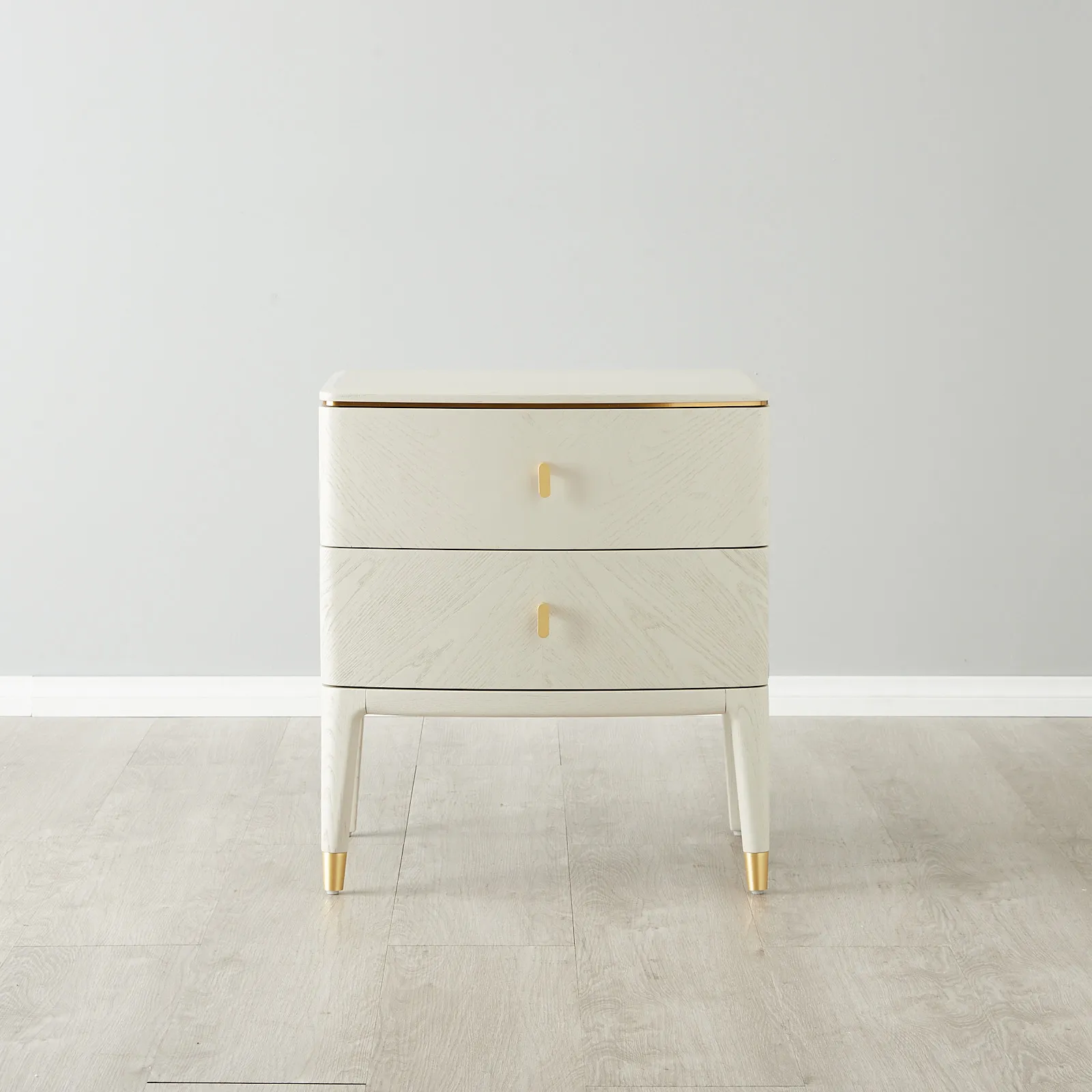 Beckham White Bedside Table